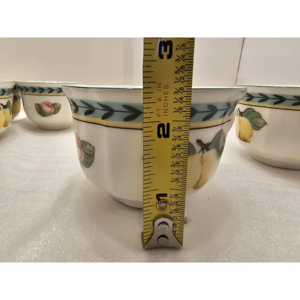 Villeroy & Boch French Garden‎ Lemon Fruit Tea Coffee Cup Cup Set Of 6